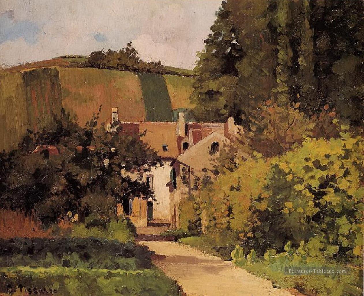 église du village Camille Pissarro Peintures à l'huile